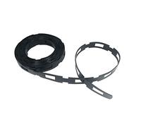 One Stop Outdoor Lock Link - (100' Feet 1" Wide) Strong Flexible Plastic Chain Locking Strap - Cable, Plant & Tree Ties for Staking - Premium Reusable Tree Support Straps