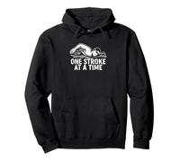 One Stroke at a Time Swim Mantra Pullover Hoodie