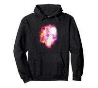 One Surfboard howling at the moon pink moon surfing lover Pullover Hoodie