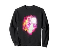 One Surfboard howling at the moon pink moon surfing lover Sweatshirt