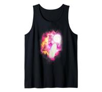 One Surfboard Howling at The Moon Pink Moon Surfing Lover Tank Top