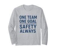 One Team, One Goal - Safety Always | New Year Campaign Gift Long Sleeve T-Shirt