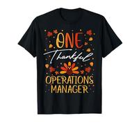 One Thankful Operations Manager Thanksgiving Fall Vintage T-Shirt
