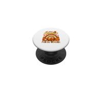 One Thankful Postal Worker Fall Rainbow Roasted Turkey PopSockets Adhesive PopGrip