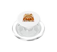 One Thankful Postal Worker Fall Rainbow Roasted Turkey PopSockets PopGrip for MagSafe