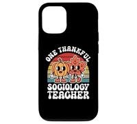 One Thankful Sociology Teacher Funny Autumn Thanksgiving Case for iPhone 12/12 Pro
