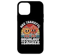 One Thankful Sociology Teacher Funny Autumn Thanksgiving Case for iPhone 12 mini