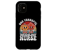 One Thankful Toxicology Nurse Funny Autumn Thanksgiving Case for iPhone 11