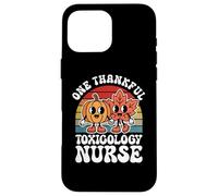 One Thankful Toxicology Nurse Funny Autumn Thanksgiving Case for iPhone 16 Pro Max