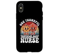 One Thankful Toxicology Nurse Funny Autumn Thanksgiving Case for iPhone X/XS