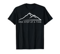 One Thing At A Time Motivation Mountain Climber Inspiration Value Graphic T-Shirt
