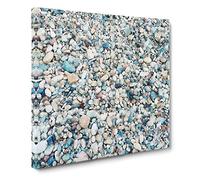 One Thousand Pebbles Canvas Print | Gallery Wrapped 30mm Frame Wall Art | 20x20 inches | Ready to Hang | Modern Picture | Living Room Bedroom Lounge Office