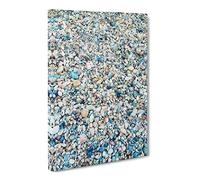 One Thousand Pebbles Canvas Print | Gallery Wrapped 30mm Frame Wall Art | 24x16 inches | Ready to Hang | Modern Picture | Living Room Bedroom Lounge Office