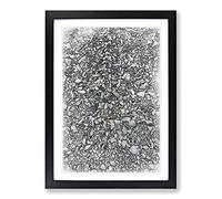 One Thousand Pebbles in Abstract Framed Print | A2 Black Framed Wall Art | Ready to Hang | Abstract Fantasy Picture | Living Room Bedroom Lounge Office