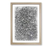 One Thousand Pebbles in Abstract Framed Print | A2 Oak Framed Wall Art | Ready to Hang | Abstract Fantasy Picture | Living Room Bedroom Lounge Office