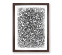 One Thousand Pebbles in Abstract Framed Print | A2 Walnut Framed Wall Art | Ready to Hang | Abstract Fantasy Picture | Living Room Bedroom Lounge Office