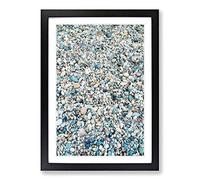 One Thousand Pebbles Painting Framed Print | A2 Black Framed Wall Art | Ready to Hang | Modern Historical Picture | Living Room Bedroom Lounge Office