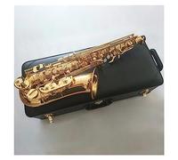 One-to-one-style E-flat Professional Alto Saxophone Brass Deep Engraving Gold-plated Alto Sax Instrument Saxophone for Student