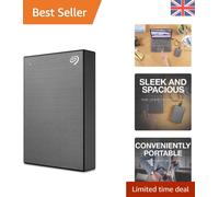 One Touch 2TB, Password activated hardware encryption, portable external hard...