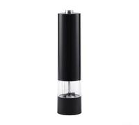 One Touch Battery Operated Electric Salt and Pepper Grinder with Adjustable Settings for Culinary Convenience (Black)