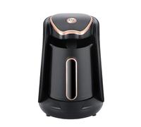 One-Touch Electric Turkish Coffee Pot, 400 W and 600W Automatic Turkish Coffee Machine, With 1-4 Cups Capacity, All Copper Heating Pointers, for Home turkish coffee machine,220V (Black 600W)