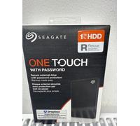 One Touch With Password Protection Usb 3.0 Portable Hard Drive 1Tb Black HDD