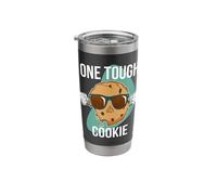 One Tough Cookie Chocolate Chips Dip Milk Cookies Sunglasses Stainless Steel Insulated Tumbler
