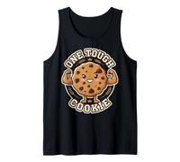 One Tough Cookie Retro Emblem with Strong Muscular Character Tank Top