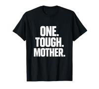 One Tough Mother Proud Mom Statement Minimalist Distressed T-Shirt