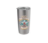 One Track Mind Conductor Railroading Model Train Stainless Steel Insulated Tumbler