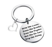 One Tree Hill Inspired Gifts Write like Lucas Dress like Brooke Keychain Gift For Brook Fans (Sing like Haley K EU)