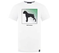 ONE True Saxon Mens Braice T-Shirt in White Cotton - Size Small