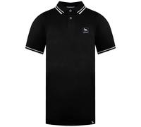 One True Saxon Dexon Short Sleeve Mens Black Polo Shirt SX2M123228BLKSTK