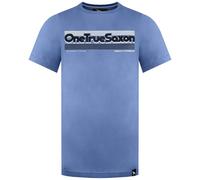 ONE True Saxon Mens Forever T-Shirt in Blue Cotton - Size Small
