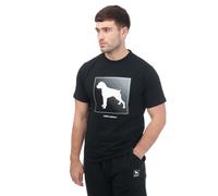 One True Saxon Mens Braice T-Shirt in Black Cotton - Size Large