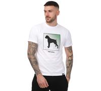 One True Saxon Mens Braice T-Shirt in White Cotton - Size Medium