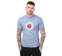 One True Saxon Mens Paisley T-Shirt in Blue Cotton - Size Medium