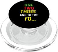 One Two Three And To The Fo - 80s 90s Old School Hip Hop PopSockets PopGrip for MagSafe