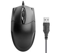 ONE-UP (6Pack) Wired Office Mouse, USB Interface, Ergonomic Design, 3-Button Optical Mouse,1000DPI, Compatible with Windows/Mac Laptops and Desktops, Suitable for Office and Home Use - Black