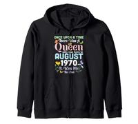 One Upon A Time There A Queen Was Born In August 1970 Its Me Zip Hoodie
