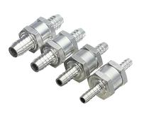 One Way 6/8/10/12/14/16mm 6 Size Valves Aluminium Alloy Fuel Non Return Check Valve 1Pcs(12mm)