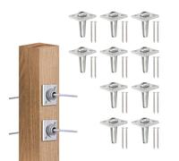 One Way Anchor Wire Vise, Vise with Screws Grape Trellis for Tightening 12~13 Gauge to Build Trellises Vineyards Fences and Arbors Great Vineyard Trellising Arbor Orchard 10P Perforation size 0.2in