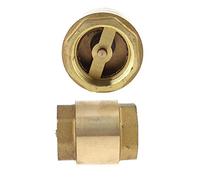 One-Way Backstop Spring Check Valve Double Inner Wire Pump Pipe Fittings Long Copper Home Improvement Repair Parts 1Pc(DN20)