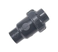 One-Way Black UPVC Non-Return Flap Valve - 20mm 25mm 32mm 40mm 50mm Inner Check Valve for Vertical and Horizontal Use (Size: Inner 32mm)