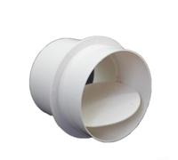 One Way PVC Check Valve for Air Duct Exhaust Systems in Bathroom Kitchen Plastic Material Pipe Valve Prevents Backflow (110)