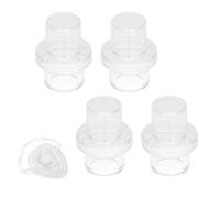 One Way Replacement Valve for CPR Mask,4Pcs Disposable Portable CPR Face Shield Valve Pocket Supply CPR Face Cover Replacement for Artificial Respiration Training (Transparent)