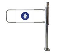 One-Way Traffic Door，Automatic Rebound Swing GateAutomatic Closing Safety Gate for Supermarkets & Playgrounds, 50x100cm Silver-B, Unidirectional Fence Door for Entrance & Porch Protection，（S