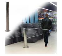 One-Way Traffic Door，Automatic Rebound Swing GateAutomatic Closing Safety Swing Gate - 1-Way Entry & Exit Device for Supermarket Passages - Spring-Loaded Security Door，（Left-wxh85x100cm (34x