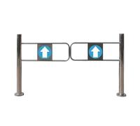 One-Way Traffic Door，Automatic Rebound Swing GateAutomatic Swing Gate for Supermarkets & Warehouses, 1-Way Metal Safety Door, Self-Closing Pedestrian Barrier for Libraries & Scenic Areas ，（S