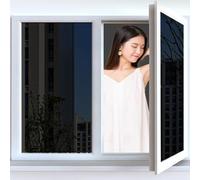 One Way Window Film 70 x 550 cm Mirror Reflective Window Security Tint Film Home, Anti Glare UV Sun One Way Clear Privacy for Living Room Kitchen Office, Black